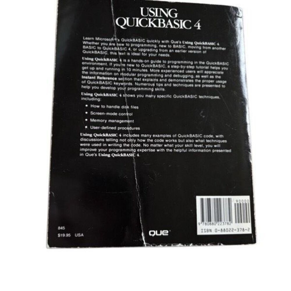 Using Quickbasic 4 Book - Picture 5 of 5